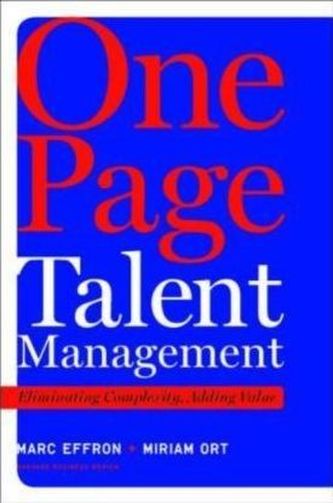 One Page Talent Management