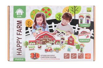 3D pěnové puzzle farma