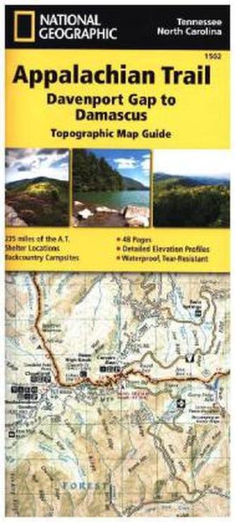 National Geographic Adventure Travel Map Davenport Gap to Damascus