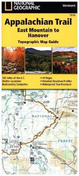 National Geographic Adventure Travel Map East Mountain to Hanover