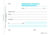Výdajový doklad jednoduchý, A6, 100 listů