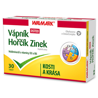 Vápník Hořčík Zinek OSTEO 30 tablet II EXP 4/2020