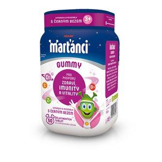 Marťánci Gummy černý bez  50 + 20 tablet NAVÍC