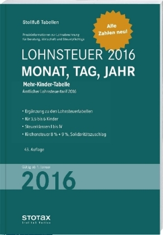 Lohnsteuer 2016 Mehr-Kinder-Tabelle