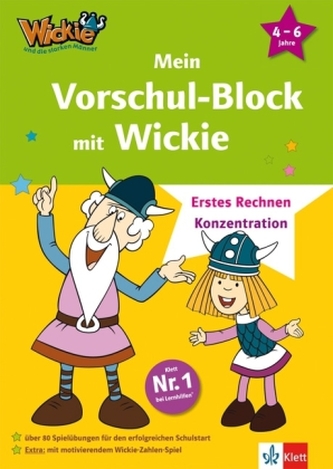Mein Vorschul-Block mit Wickie, Erstes Rechnen - Konzentration