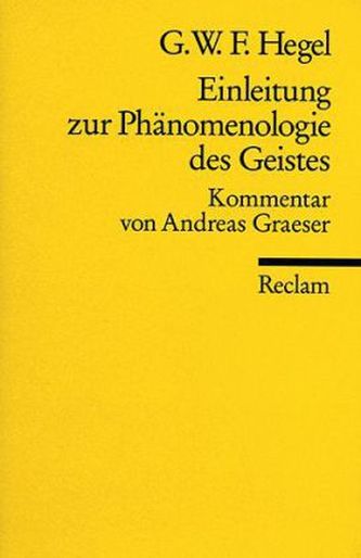 Einleitung zur 'Phänomenologie des Geistes'