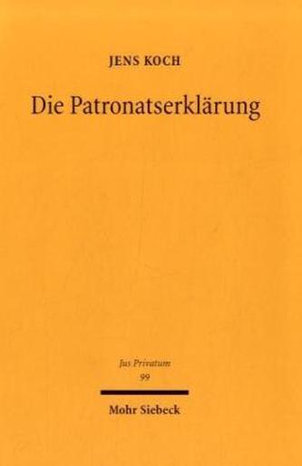 Die Patronatserklärung
