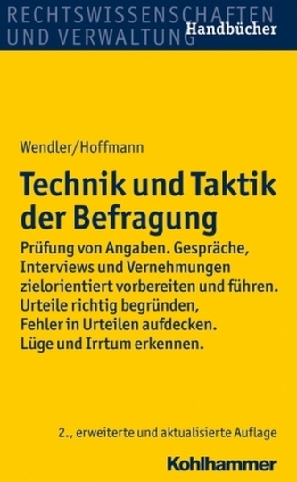 Technik und Taktik der Befragung, m. CD-ROM