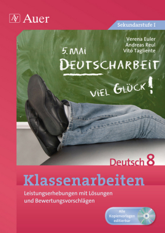 Klassenarbeiten Deutsch 8, m. CD-ROM