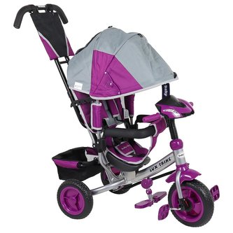 Dětská tříkolka s LED světly Baby Mix Lux Trike šedo-fialová Dětská tříkolka s LED světly Baby Mix Lux Trike šedo-fialová