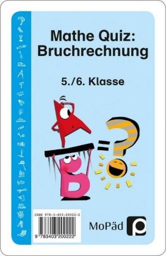 Mathe-Quiz: Bruchrechnung (Kartenspiel)
