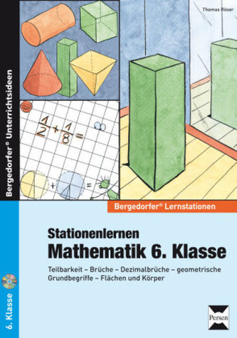 Stationenlernen Mathematik 6. Klasse, m. CD-ROM