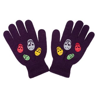 Dětské zimní rukavičky New Baby Girl fialové - velikost 122 (6-7 let)