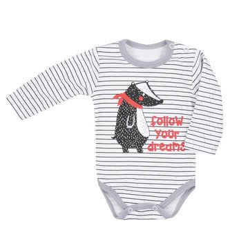 Kojenecké body Koala Jezevec s obrázkem