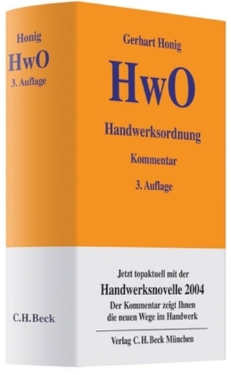 Handwerksordnung (HwO), Kommentar