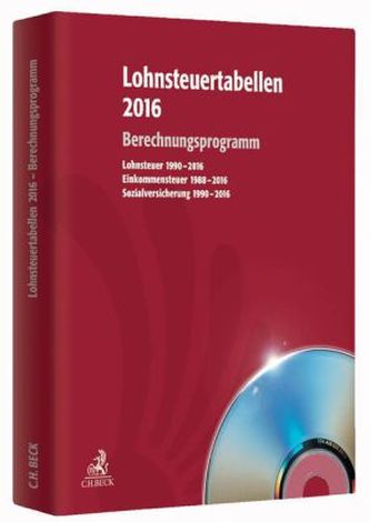 Lohnsteuertabellen 2016, CD-ROM