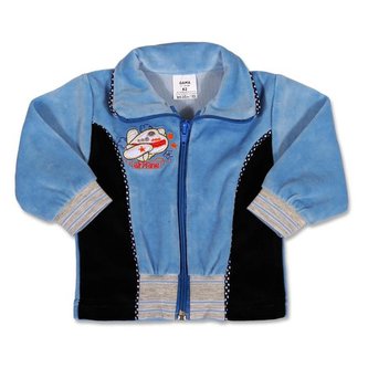 Semišková mikinka modrá