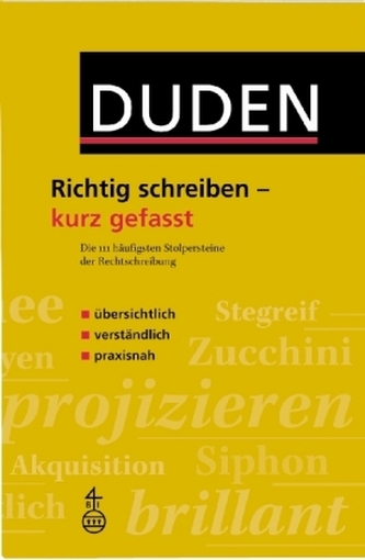 Duden - Richtig schreiben - kurz gefasst