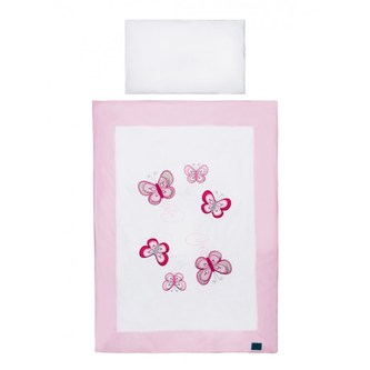 5-dílné ložní povlečení Belisima Motýlek 100/135 růžové