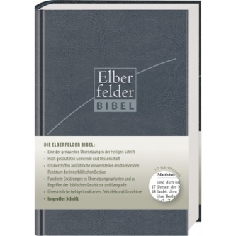 Elberfelder Bibel in großer Schrift - italienisches Kunstleder