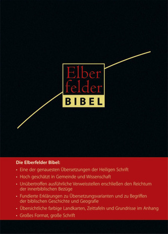 Elberfelder Bibel - Großausgabe, ital. Kunstleder mit Registerstanzung Elberfelder Bibel - Großausgabe, ital. Kunstleder mit Registerstanzung