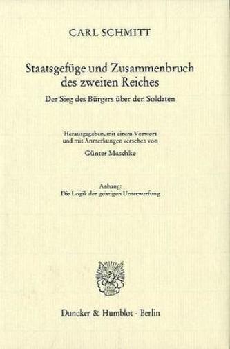 Staatsgefüge und Zusammenbruch des zweiten Reiches