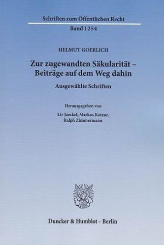 Zur zugewandten Säkularität - Beiträge auf dem Weg dahin