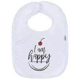 Kojenecký bavlněný bryndák New Baby I am happy
