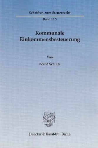 Kommunale Einkommensbesteuerung Kommunale Einkommensbesteuerung