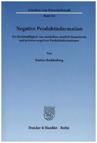 Negative Produktinformation