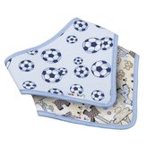 Dětský bryndáček-šátek Akuku 2 ks míč-safari