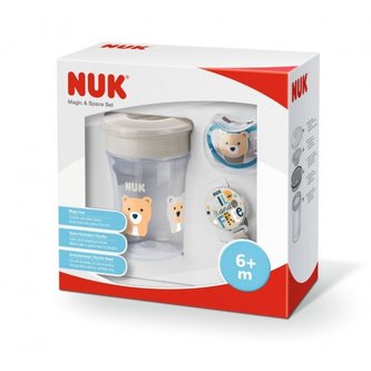 Set NUK Magic Cup Space béžový 6m+