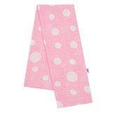 Bavlněná plena s potiskem  New Baby růžová s puntíky