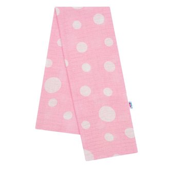 Bavlněná plena s potiskem  New Baby růžová s puntíky