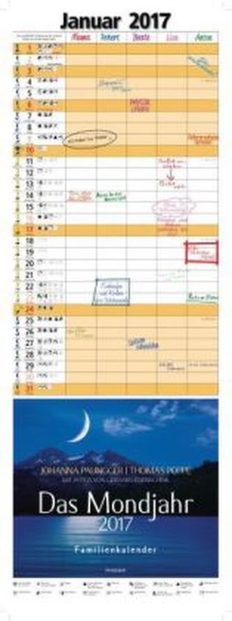 Das Mondjahr, Familienkalender 2017