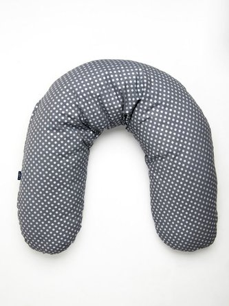 Univerzální kojící polštář Womar šedo-stříbrný