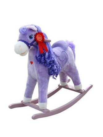 Houpací koník s melodií Milly Mally Princess violet