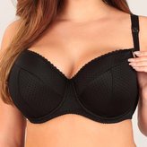 Polovyztužená kojící podprsenka New Baby Nina 90E černá - velikost Obvod 90 cm