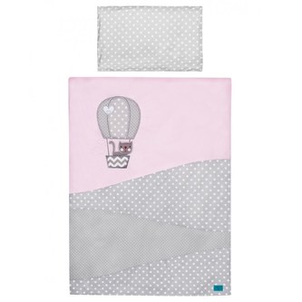 2-dílné ložní povlečení Belisima Balón 90/120 růžové