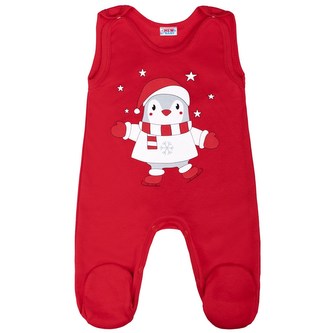 Kojenecké bavlněné dupačky New Baby Winter Penguin - velikost 86 (12-18m)