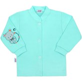 Kojenecký kabátek New Baby teddy tyrkysový - velikost 68 (4-6m)