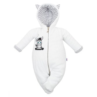 Luxusní dětský zimní overal New Baby Zebra - velikost 68 (4-6m)