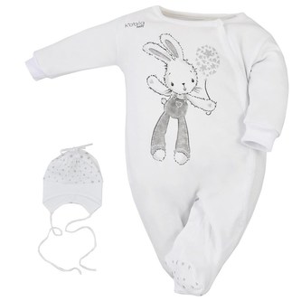 Kojenecký overal s čepičkou Koala Rabbit - velikost 50