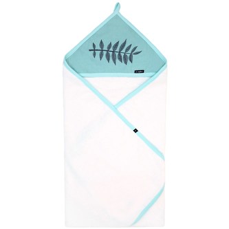 Dětská bavlněná osuška Womar 80x80 kapradí tyrkysová