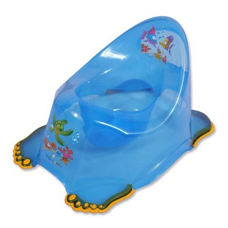 Dětský nočník protiskluzový aqua modrý