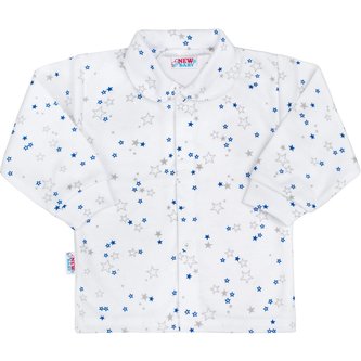 Kojenecký kabátek New Baby Magic Star modrý - velikost 50