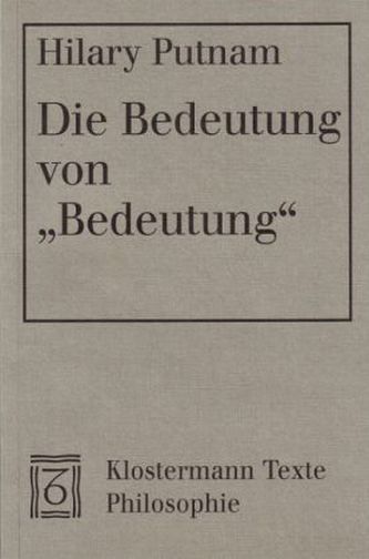 Die Bedeutung von 'Bedeutung'