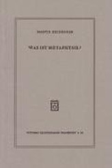 Was ist Metaphysik?