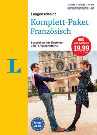 Langenscheidt Komplett-Paket Französisch, 2 Bücher, 8 Audio-CDs, 1 DVD-ROM, MP3-Download