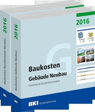 BKI Baukosten Neubau 2016, 2 Bde.. Tl.1/2